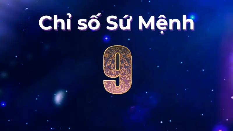Người mang chỉ số sứ mệnh 9 có sứ mệnh gì trong đời?